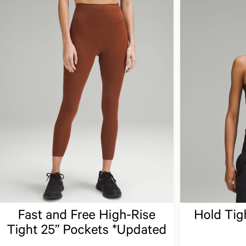 Lululemon Fast and Free 25” with pockets leggings